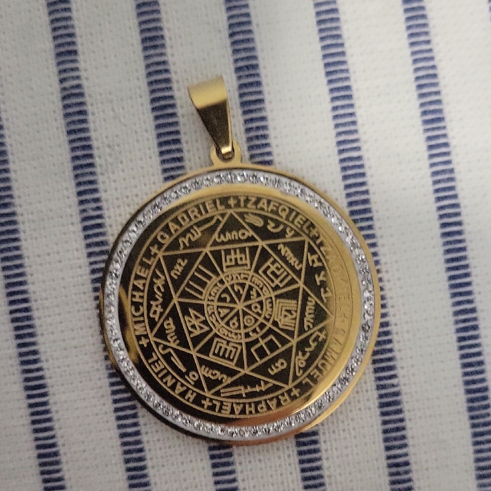 The Seven Archangels Amulet Pendant NWOT